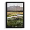 Berglandschap - Rivier - Bos fotolijst zwart zonder passe partout klein -3d