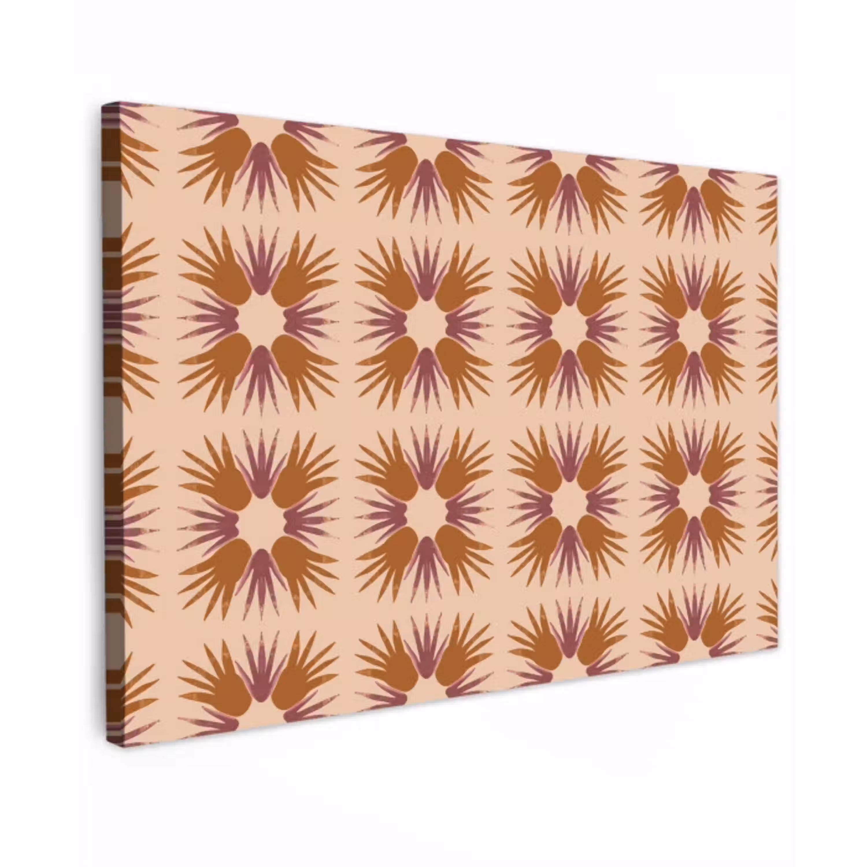 Ornament - Patroon - Oker canvas 2cm klein 34 -z3d