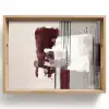 Penseelstreken - Abstract - Lijnen - Rood Dienblad Rechthoek middel -z3d_shopping