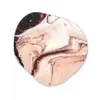 Steen - Marmer - Edelsteen - Abstract - Natuur - Roze Wandcirkel Organisch Forex 3mm klein -3d