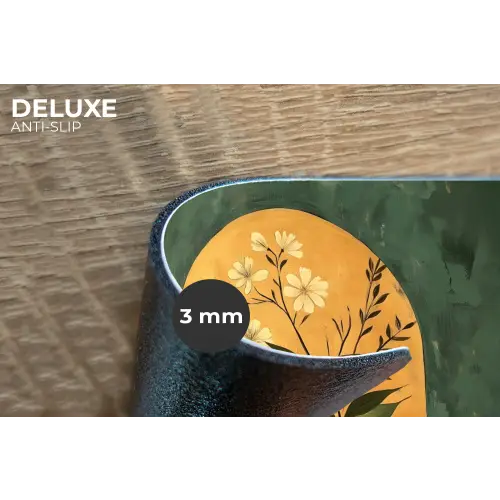 Plant - Bloemen - Wit Placemat vinyl groot -closeup