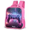 Game - Controller - Neon Kinderrugzak - Roze middel -schuin