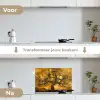 Boom - Levensboom - Abstract - Goud keuken achterwand spatscherm klein -voor_na_NL