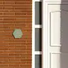 Effen olijfgroen - Klassiek Naambord Hexagon klein -sfeer3-hexagon-XS