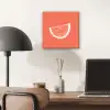 Watermeloen - Lijnen - Koraalrood aluminium wit klein -sfeer5