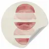 Minimalistisch - Cirkels - Roze Wandcirkel behangsticker klein -3d