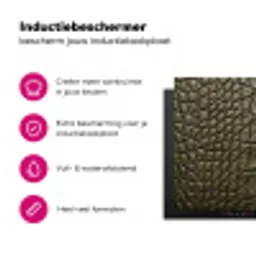Krokodillenleer - Structuur - Groen Inductie beschermer vinyl 3mm klein -wsfeer2_website