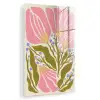 Bloemen - Bladeren - Abstract - Roze plexiglas 5mm klein -zzzproduct_nieuw