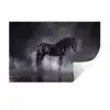 Paard - Magisch - Zwart Muursticker klein -3d