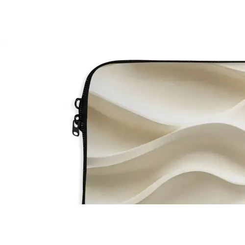 Lijnen - Golvend - Crème laptophoes neopreen klein 279 -detail
