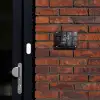 Zwarte houtblokken - Klassiek Naambord Rechthoek middel -sfeer1-rechthoek-S