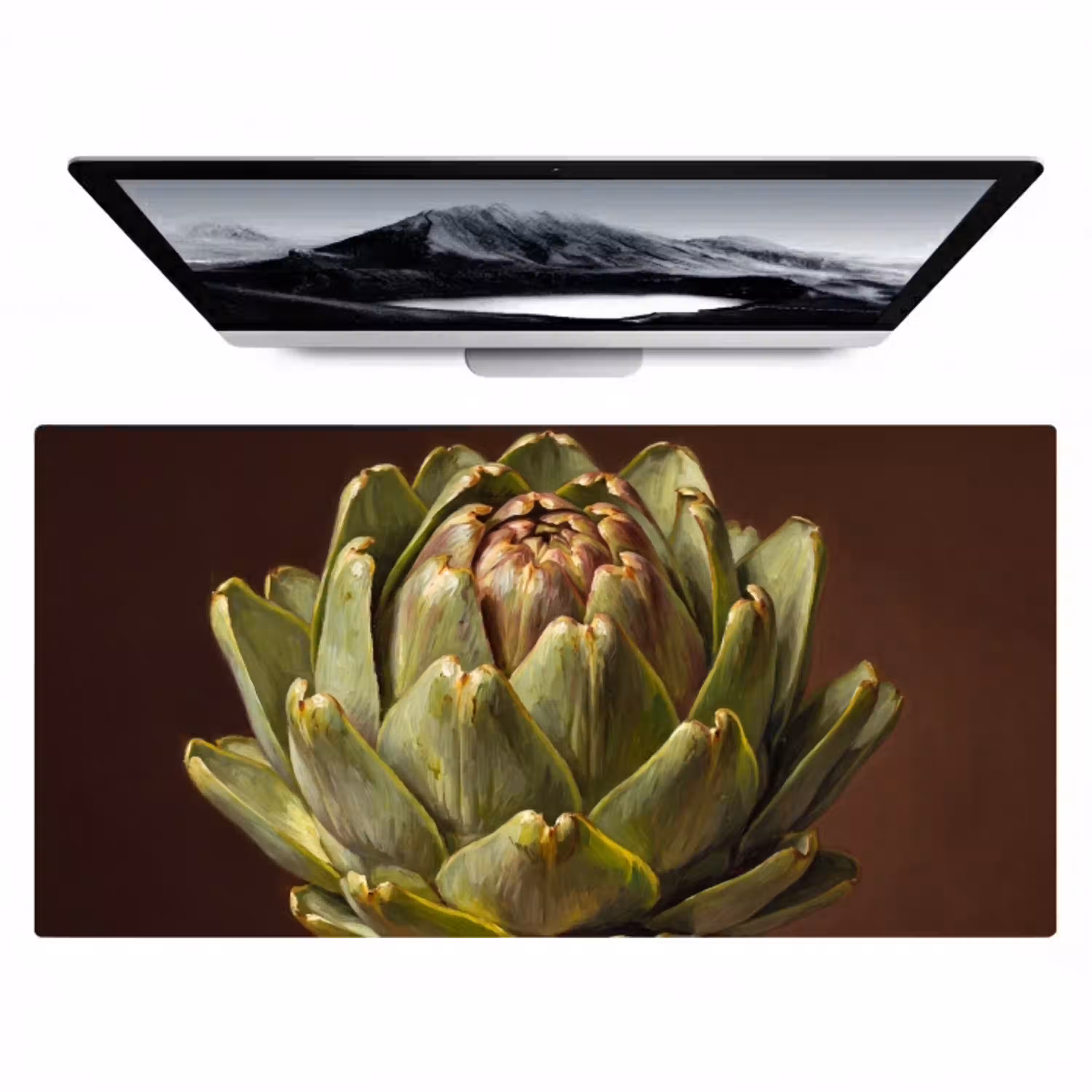 Groente - Artisjok - Groen Muismat XXL klein -zzz3d