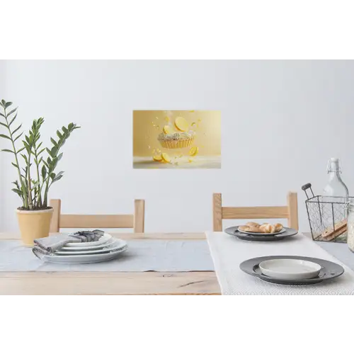 Citroen - Taart - Eten - Geel Muursticker klein -eettafel
