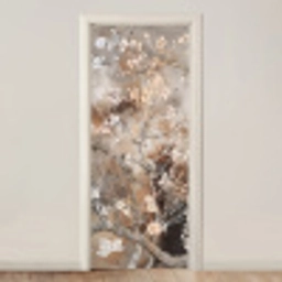 Amandelbloesem - Kunst - Van Gogh - Beige - Abstract deurposter klein -3d_beige