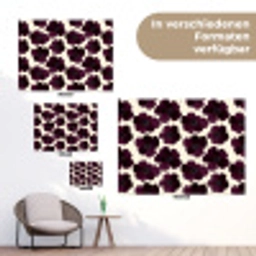 Bloemen - Aquarel - Paars tuinposter los doek klein 239 -Xsfeer9_DE