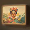Vrouwelijk - Bloemen - Sieraden Light Box met batterij (Wandlamp) middel -z3d_website