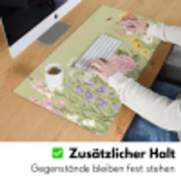 Botanisch - Bloemen - Kleurrijk Muismat XXL klein -ysfeer3_duits