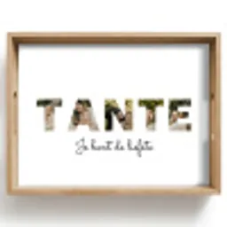 Tante - Lettercollage Dienblad Rechthoek middel -z3d_shopping