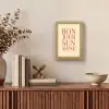 Oranje - Quote - Sun Light Box met kabel (Wandlamp) klein -sfeer2