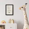 Bruin - Minimalistisch - Quote - Zomer fotolijst zwart zonder passe partout klein -usfeer4_kinderkamer