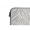 Zebra - Motief - Grijs laptophoes neopreen klein 279 -detail