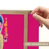 Lama - Kimono - Bloemenkrans - Felroze Light Box met batterij (Wandlamp) middel -USP_websiteprintNL