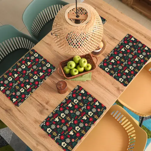 Patroon - Kerst - Symbolen Placemat vinyl groot 368 -zzsfeer5_Kitchenyeah-website