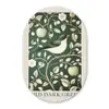 Groen - Vogel  - Bloemen Wandcirkel Ovaal Glas middel -3d