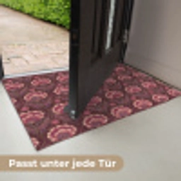 Bloemen - Waaier - Paars Deurmat klein 898 -USP_DE
