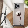 Katoenbol - Minimalistisch - Wit Hoesje iPhone 16 Pro Max met koord klein -sfeer4