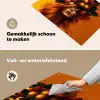 Vrouw - Citroenen - Bloesem - Geel Inductie beschemer met haakjes klein -ky-schoon-nl