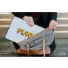 Fijn - Geel - Oranje laptophoes neopreen klein -tas