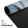 Doorkijk - Strand - Raam - Duinen - Zee Muismat XXL klein -sfeer2