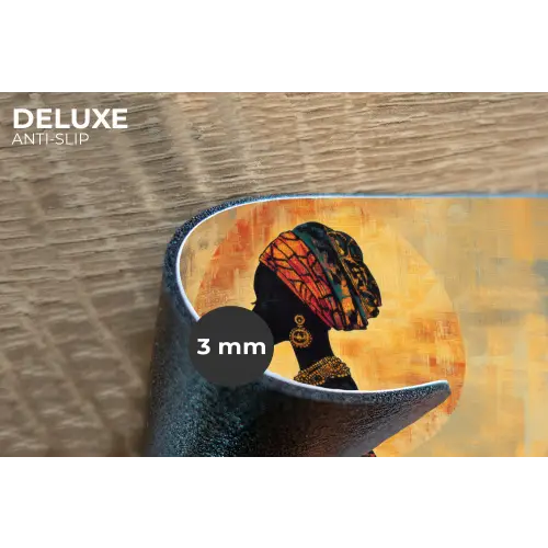 Vrouw - Silhouet - Patronen - Sierlijk Placemat vinyl groot -closeup