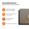 Uil - Bruin - Wit Inductie beschermer vinyl 3mm klein -zzzzzzz-td-ups
