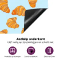 Croissant - Speels - Blauw Inductie beschermer vinyl 3mm klein 276 -zzzzzzz-cc-onderkant