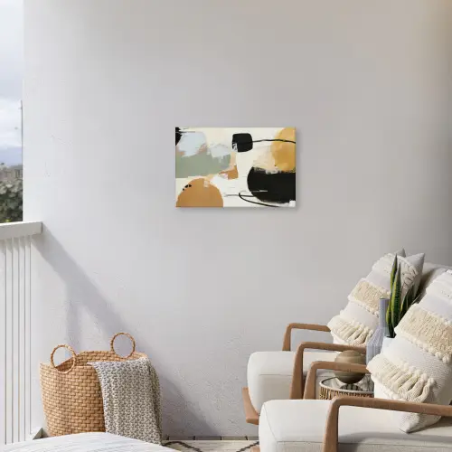 Paint - Abstract - Kleuren Tuinposter op houten frame 2 cm dik klein -sfeer1