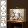 Kolibrie - Vogels - Bloemen - Natuur Light Box met batterij (Wandlamp) middel -USP_websiteoverzichtNL