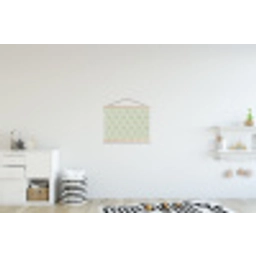 Waaiers - Patroon - Groen textielposter latten blank klein 122 -kinderkamer