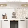 Abstract - Zebra - Beige keuken achterwand 2 middel 871 -voor-na2_NL