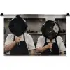 Koks - Koekenpannen - Keuken Wandkleed katoen klein -zz3d