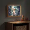 Dino - Jungle - Blauw Light Box met batterij (Wandlamp kind) middel -sfeer5_kind