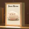 Schaap - Beige - Bloemen Light Box met kabel (Kinderlampje) klein -zzz_3d_website