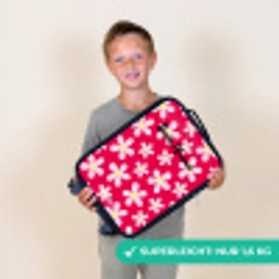 Madeliefjesmania hotpink Kinderkoffer - Zwart klein -sfeer4_DE