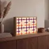 Modern - Patroon - Kleurrijk Light Box met batterij (Wandlamp) middel 907 -sfeer2