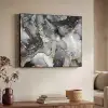 Marmer - Zwart - Goud - Grijs Textielframe zwart klein -sfeer3