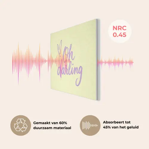 Oh darling - Geel - Hart PET vilt klein -USP_NL