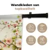 Takken - Bloemen - Vogeltjes - Roze Wandkleed katoen klein -sfeer2