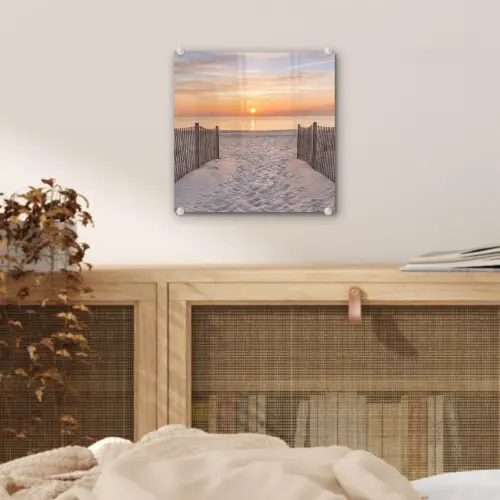 Zonsondergang - Strand - Zand plexiglas 5mm klein -sfeer4