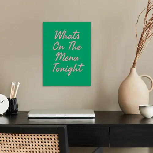 Menu - Quote - Roze poster papier klein -sfeer1